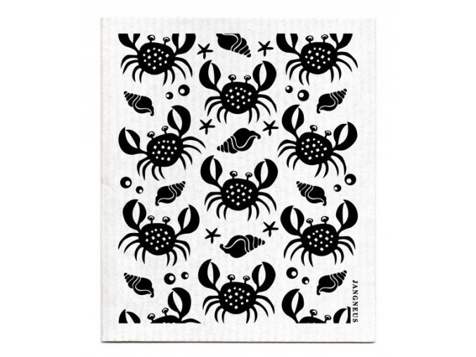 jangneus.com Black Crabs Dishcloth