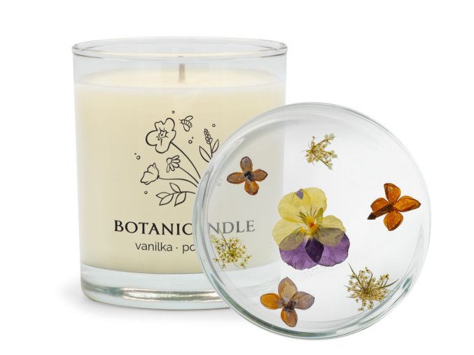 Vanilka pomaranc velka stredna sojova sviecka Botanicandle