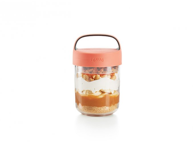 lekue jar to go 400ml lososovy