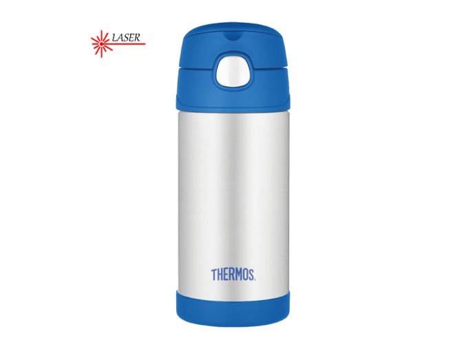 Detská termoska so slamkou Thermos FUNtainer, modrá 01