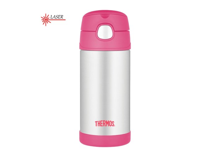 Detská termoska so slamkou Thermos FUNtainer, ružová 01