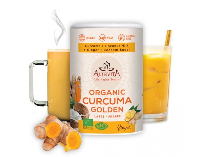 Curcuma Golden Latte Frappe Bio, Altevita 220 g