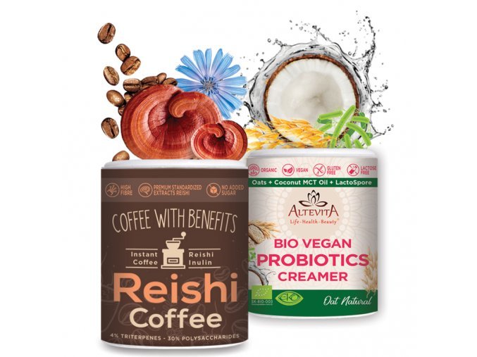 Reishi coffee 93g Vegan Creamer 120 g, Altevita