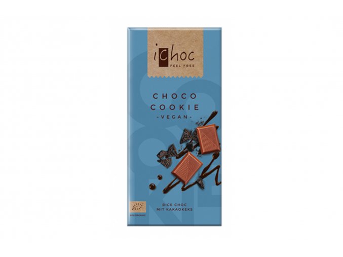 Ryžová čokoláda Choco Cookie, Bio iChoc 80 g