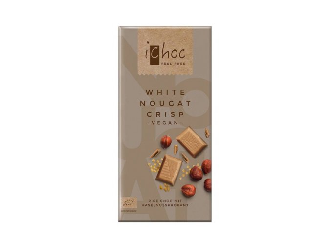 Ryžová čokoláda biela nugátová, Bio iChoc 80 g