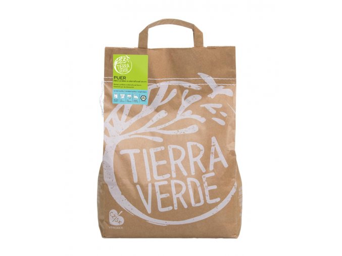 Puer – bieliaci prášok a odstraňovač škvŕn na báze kyslíka, Tierra Verde 5 kg