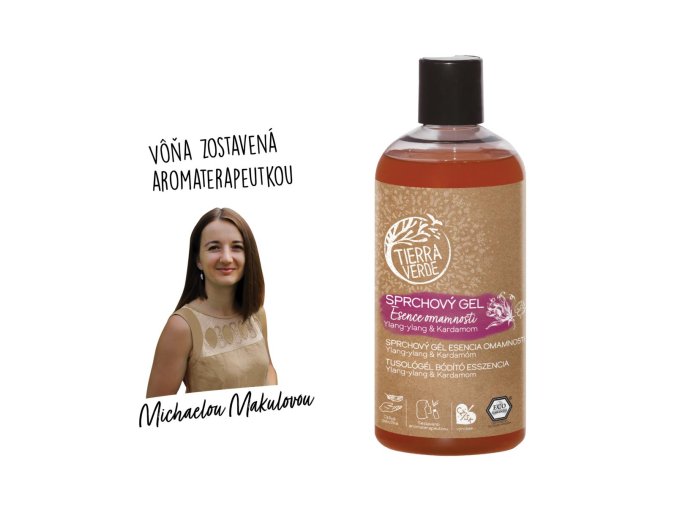 Sprchový gél Esencia omamnosti Ylang Ylang & Kardamóm, Tierra Verde 500 ml