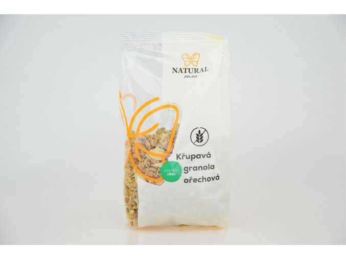 Chrumkavá oriešková granola bez lepku, Natural 300 g