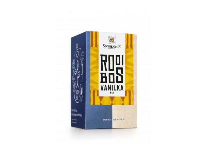 Rooibos Vanilka, Bio porciovaný čaj Sonnentor