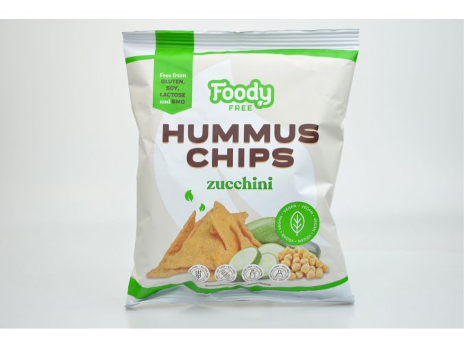 Humnusové chipsy s cuketou, vegan FoodyFree 50g