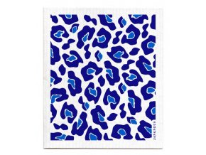 jangneus.com Blue Leopard Print Dishcloth LowRes