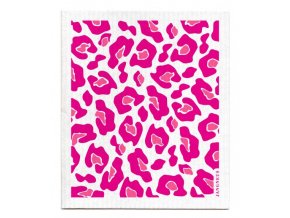 jangneus.com Pink Leopard Print Dishcloth LowRes