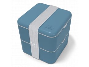 Obedovy box MB square blue Denim 01