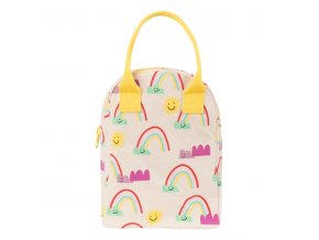 Fluf bag ZLU RBW 20 zipper lunch bag rainbows product 001 Small