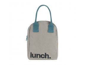 Fluf bag ZLU LUMN 15 zipper lunch bag grey midnight product 001 Small