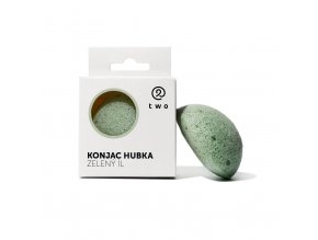 konjac hubka zelena two cosmetics