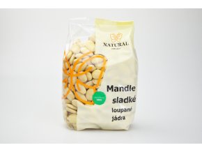 Mandle sladké lúpané, Natural 500 g