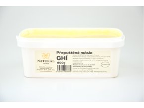 Ghí, prepustené maslo, Natural 800 g