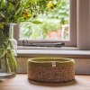 Košík z morskej trávy a juty respiin medium natural green ekonetka 6