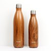 insulated stainless steel bottle wood 750ml