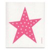 jangneus.com Pink Big Star Dishcloth LowRes