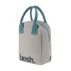 Fluf bag ZLU LUMN 15 zipper lunch bag grey midnight product 002 Small