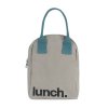 Fluf bag ZLU LUMN 15 zipper lunch bag grey midnight product 001 Small