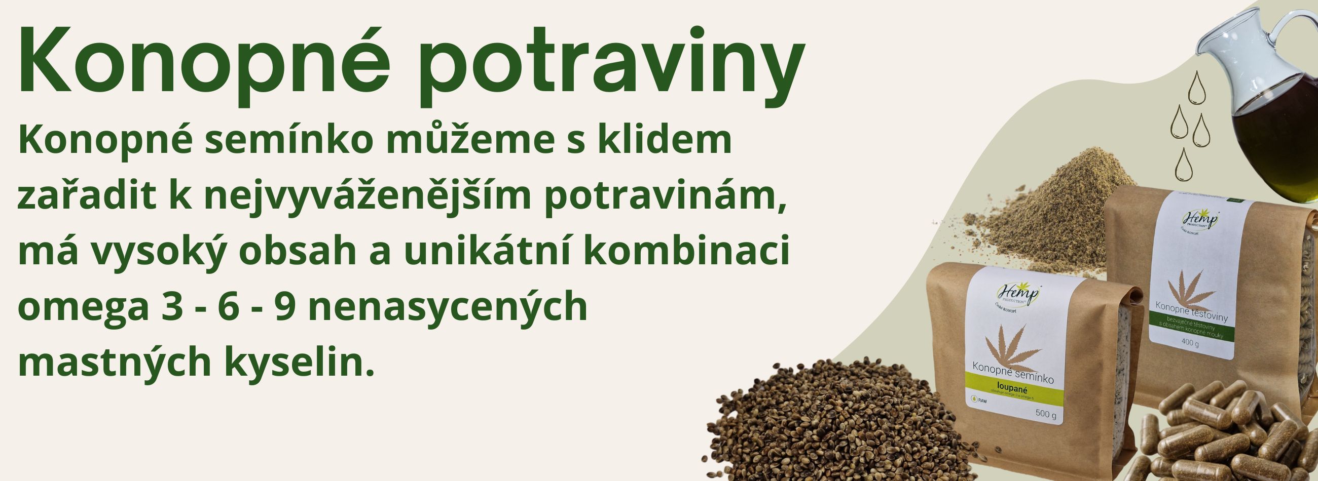 konopné potraviny