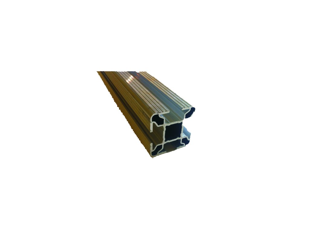 Vodorovná hliníková X  lišta 2480mm (42x42mm)  - 1 ks