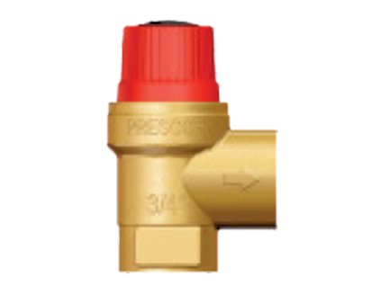 Poistný ventil 1/2" 2,5 BAR MTR WATS Cerveny