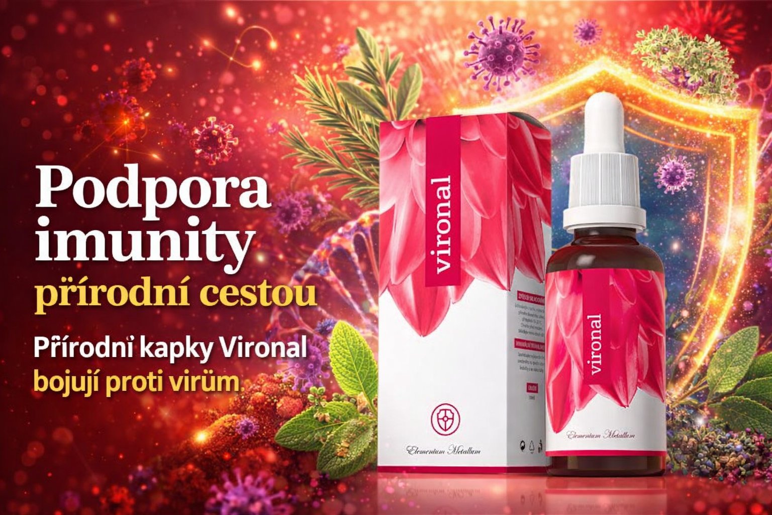 Energy Vironal 30 ml – přírodní bylinné kapky pro imunitu, dýchací cesty a zažívání