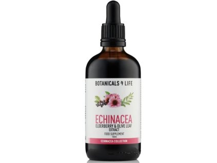 Tinktura Botanicals 4 Life – echinacea, černý bez a olivový list, 100 ml