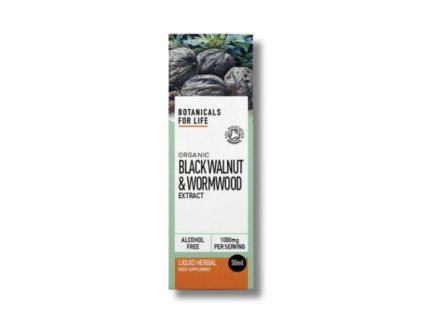 Botanicals For Life – Bio extrakt z černého ořechu a pelyňku, 50 ml