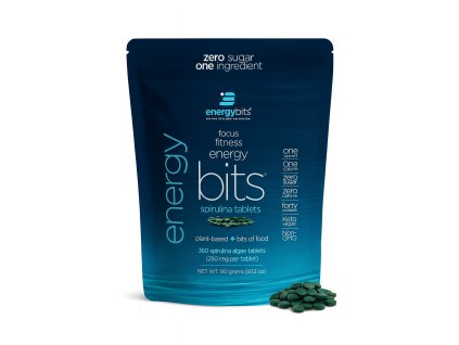 ENERGYbits® Spirulina – 100% čisté tablety z mikrořasy