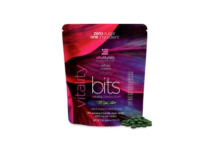 VITALITYbits® Spirulina & Chlorella – 100% tablety z mikrořas 50/50, 360 tablet