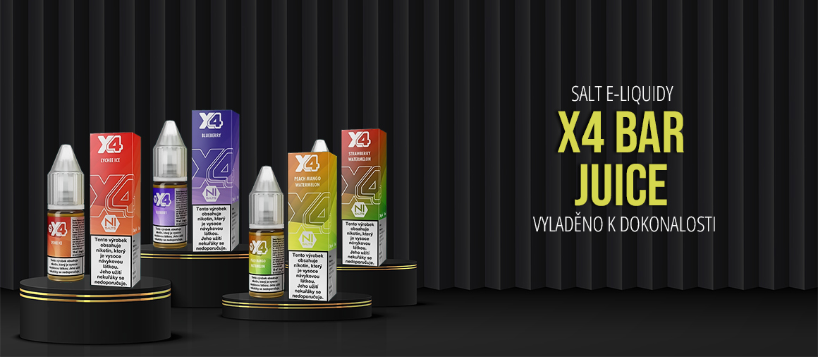 E-liquidy X4 Bar Juice | ekosmoke.cz