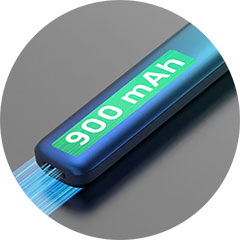 Aspire Vilter 2 integrovaná baterie 900mAh pro celodenní výdrž