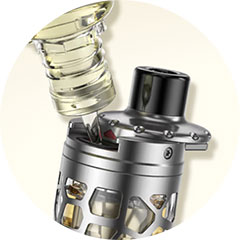 Aspire Zelos M80 Nautilus 3SR tank 2ml horní plnění kovový plášť