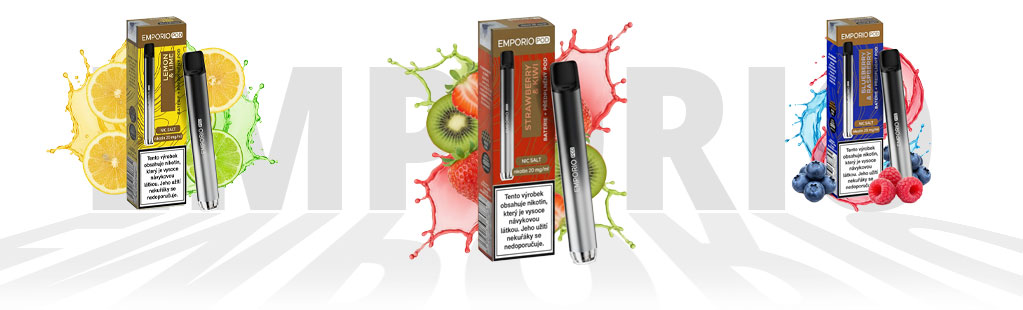 Elegantní design elektronické cigarety Emporio Pod Kit s minimalistickým provedením