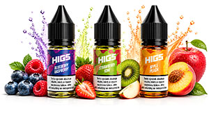 Higs SALTS e-liquid 10 ml 20 mg nikotinové soli – parametry a specifikace