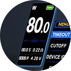 Vysoký výkon až 80W pro profesionální vapování