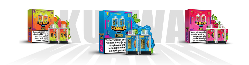 Kurwa Pod kapsle, varianty příchutí.