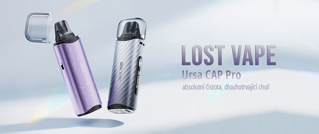 Lost Vape Ursa Cap Pro elegantní design a ergonomické zpracování elektronické cigarety
