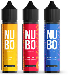 Technické parametry a specifikace NUBO Premium Shake and Vape příchutí