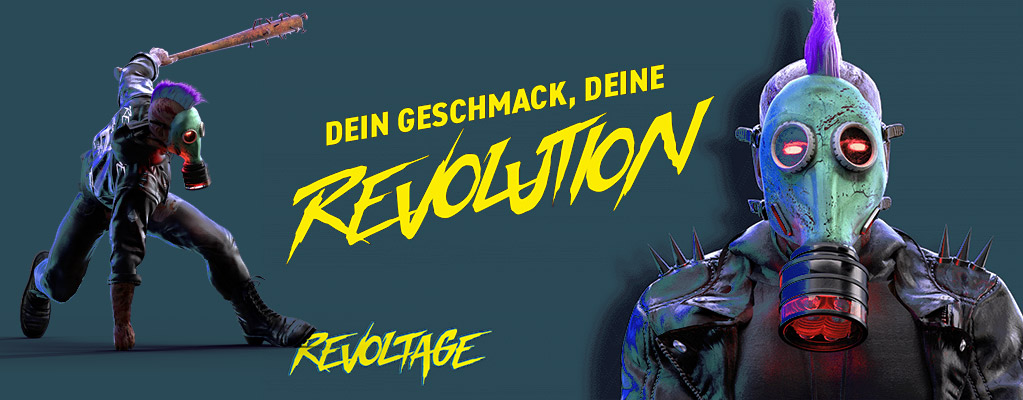 Revoltage, banner.