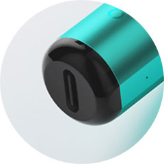 VooPoo Doric Galaxy S1, USB-C nabíjení.