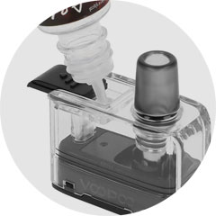 VOOPOO Doric Go Pod Cartridge – plnění e-liquidu systémem horního plnění Top Fill