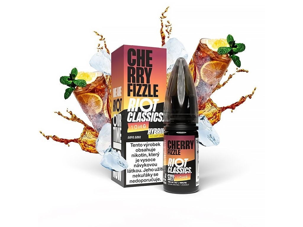 Riot SALT Hybrid - Cherry Fizzle - 10mg, produktový obrázek.