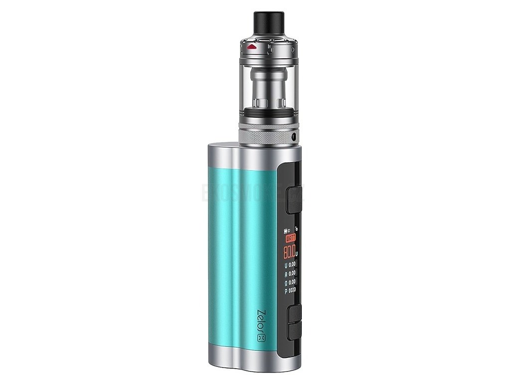 aSpire Zelos X - Full Grip - 80W - Agua Blue, produktový obrázek.