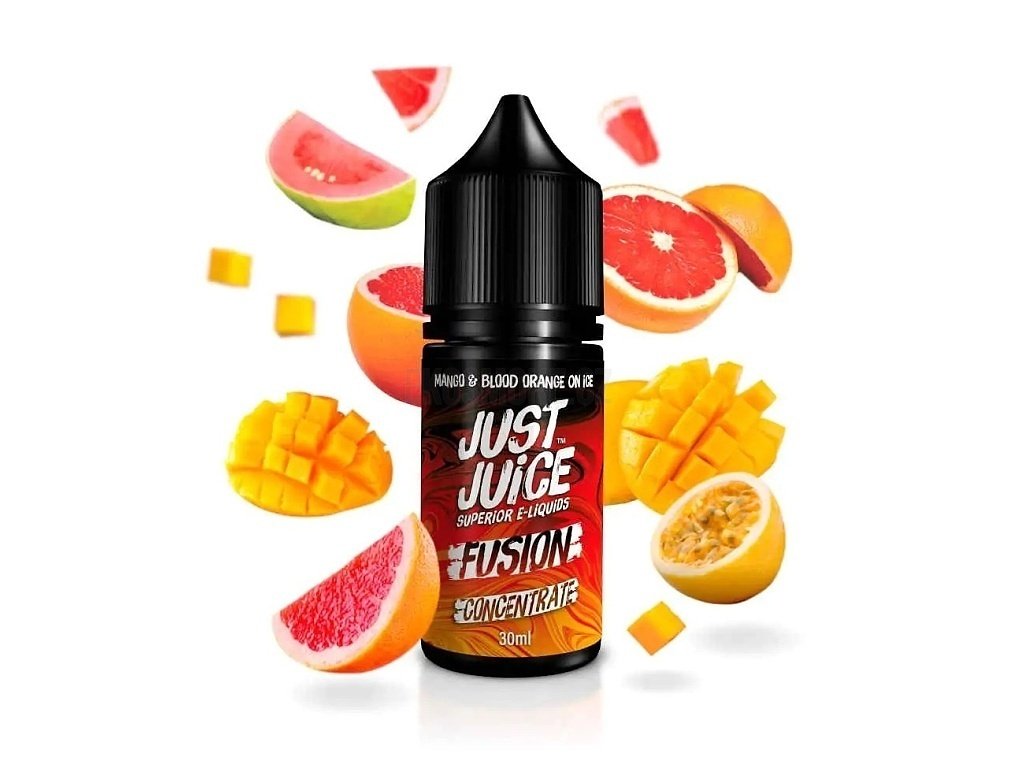 Just Juice - Příchuť - Fusion Mango & Blood Orange On ICE - 30ml, produktový obrázek.
